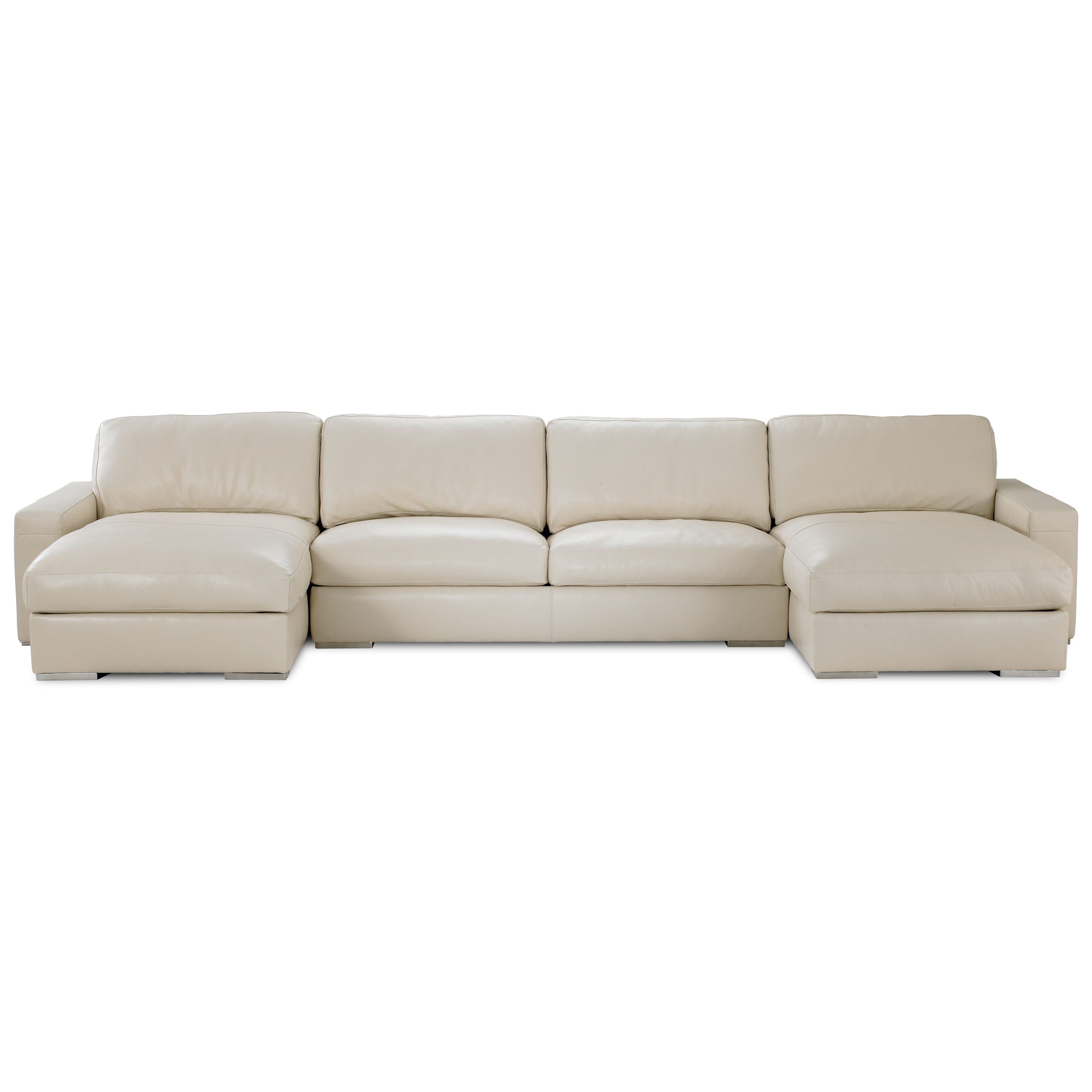 American Leather Westchester Contemporary 3Piece Sectional Sofa with
